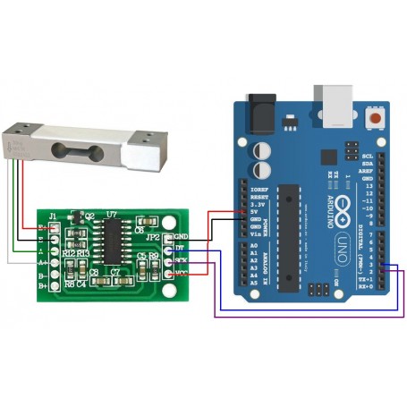 ماژول 24 بیت لودسل HX711 LOAD CELL